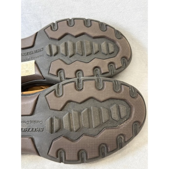 Skechers Shoes Mens Size 9.5 Brown Relaxed Fit Slip On Loafers SN 66146 - Picture 13 of 14